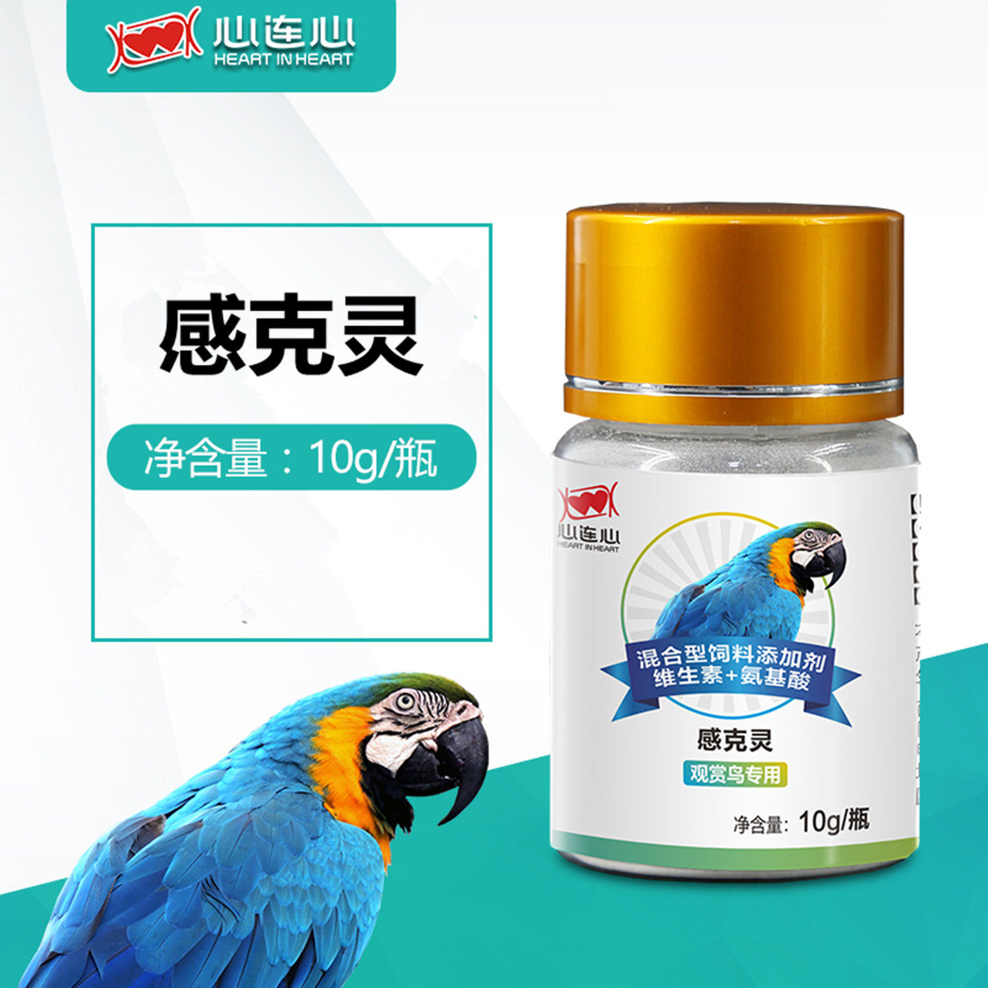 心连心感克灵鹦鹉清理呼吸道粘液