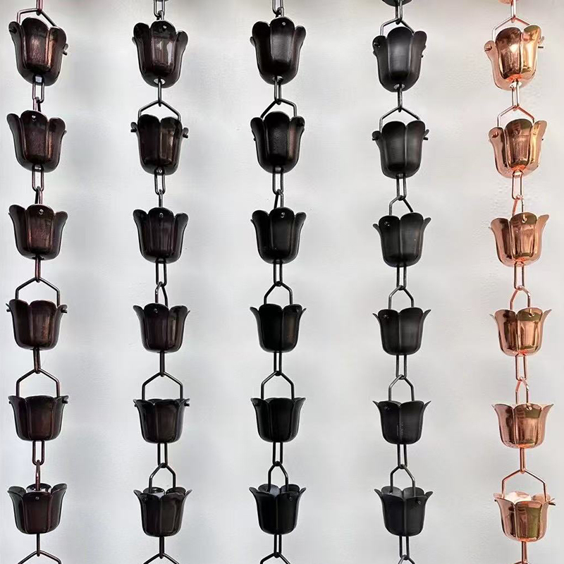 日式庭院滴水雨链排水链接水盘