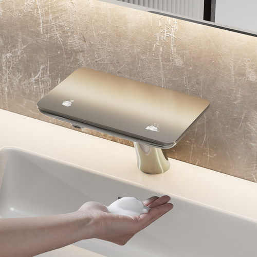 台盆二合一感应水龙头泡沫给皂机