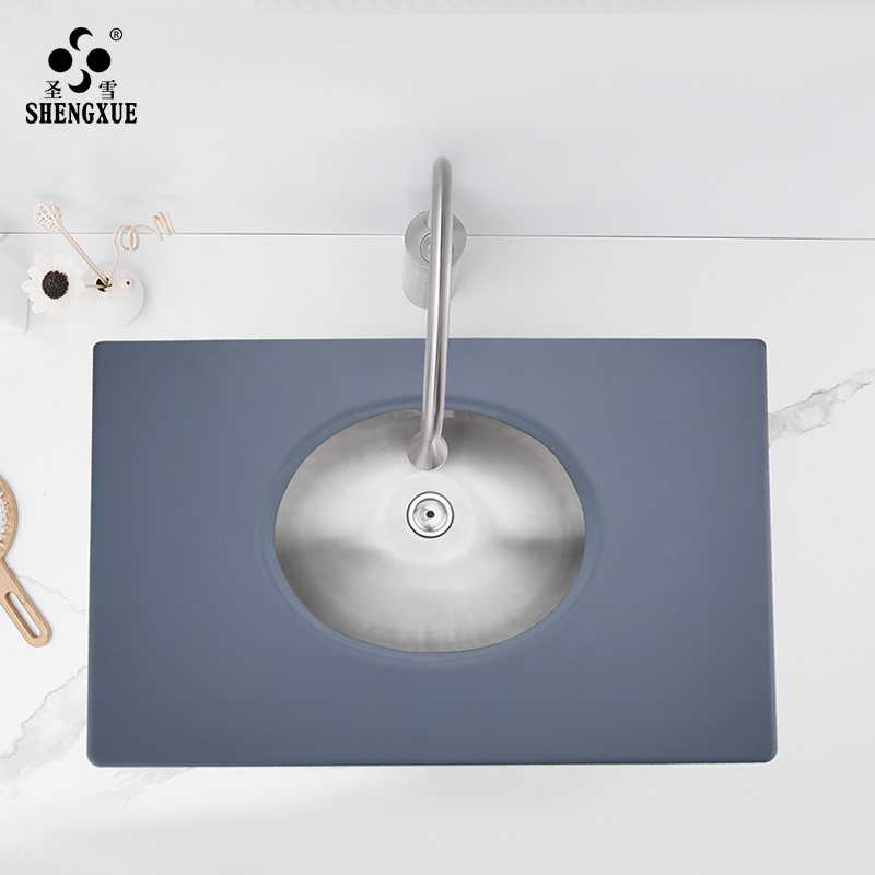 监狱看守所谈话室不锈钢软包洗手盆防撞面盆硅胶洗漱台盆安全用品