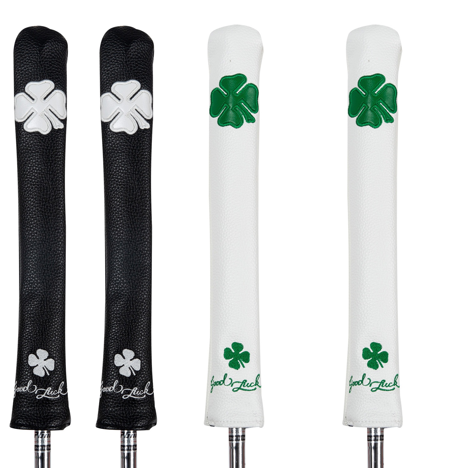 高尔夫方向棒指向棒杆套pu皮革定位杆练习棒球杆铁杆保护帽套防水