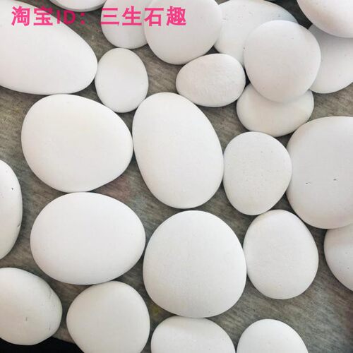 涂好白底石头绘画石头画专用