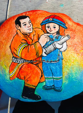 石头画定制手工私人定制手工制作礼物来图定制