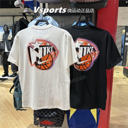 NIKE耐克短袖男2026新款运动休闲宽松印花圆领T恤 IR6282-100-010