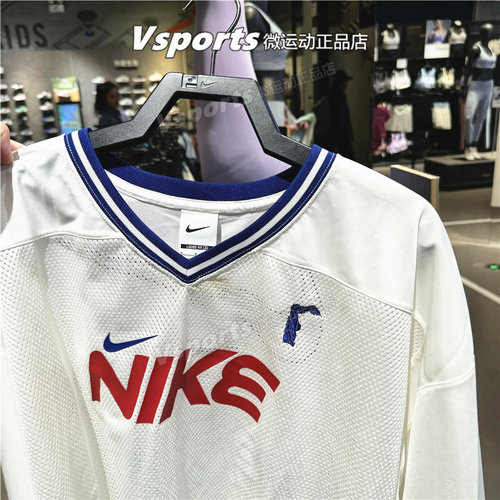 NIKE耐克t恤女2024新款训练运动休闲宽松透气网面短袖 HF6288-133
