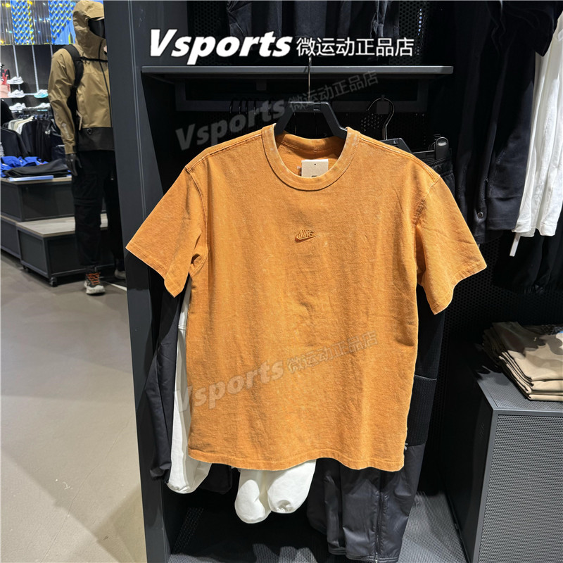正品耐克t恤男2025夏季训练运动休闲宽松纯棉圆领短袖 HJ0553-815