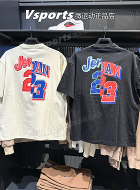 JORDAN耐克短袖男子2024夏季训练运动休闲印花t恤 FQ0359-010-113