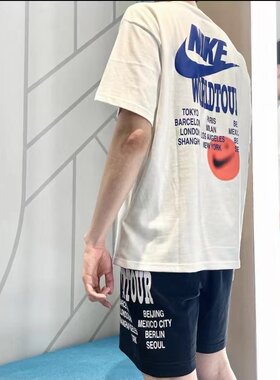 Nike/耐克t恤男装印花短袖男女