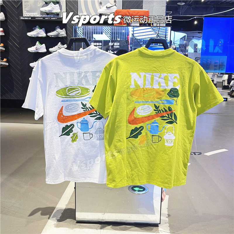 背后图案短袖T恤Nike/耐克
