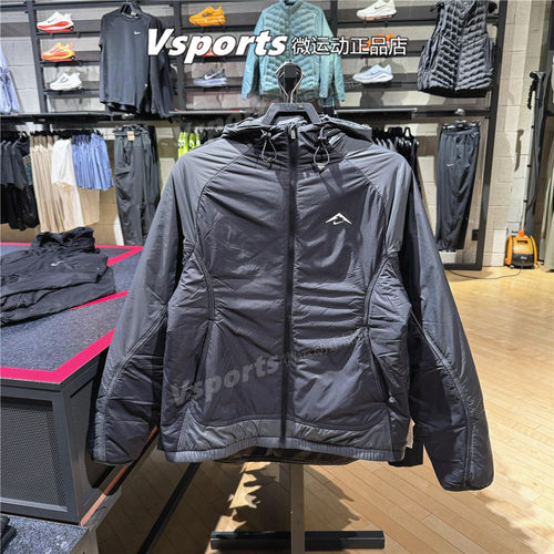 专柜正品耐克棉衣外套男舒适2025秋冬防风棉服连帽夹克FZ0004-010