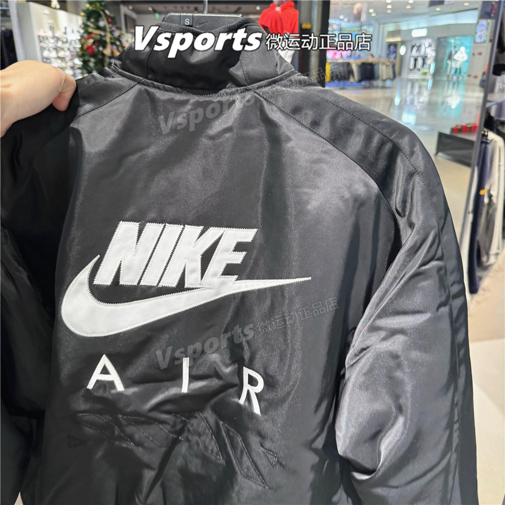 nike耐克外套男子2025春运动防风背后印花棉服棒球夹克HJ0302-010