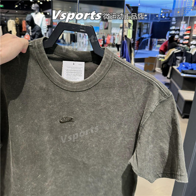 Nike耐克t恤男2025夏季新款运动休闲宽松纯棉圆领短袖 HJ0553-355