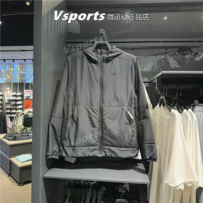 正品耐克棉衣外套男2024秋冬新款防风保暖棉服加棉夹克FB7545-010