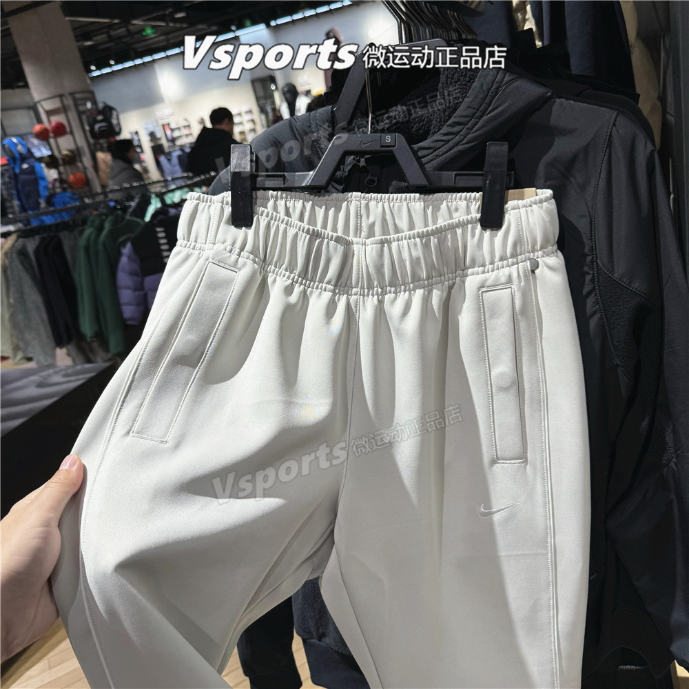 Nike耐克女裤子2026春季新款运动训练简洁纯色微喇长裤HJ1017-072