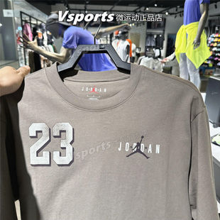 JORDAN耐克短袖男子2026夏季新款宽松篮球运动纯棉T恤 IF3128-040