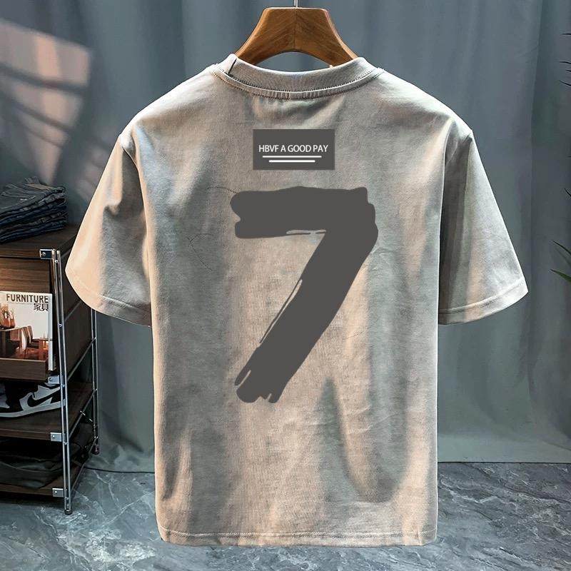 奥特莱斯~专柜清仓捡漏2026男士短袖T恤纯棉夏季痞帅高级感半袖潮