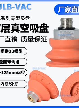 金属钣金真空吸盘 A-STC22/30/40/50/60/80/100/125强力橡胶防滑