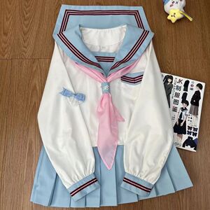 jk制服原创正版基础动漫水手服三本校服学院风学生班服套装多巴胺