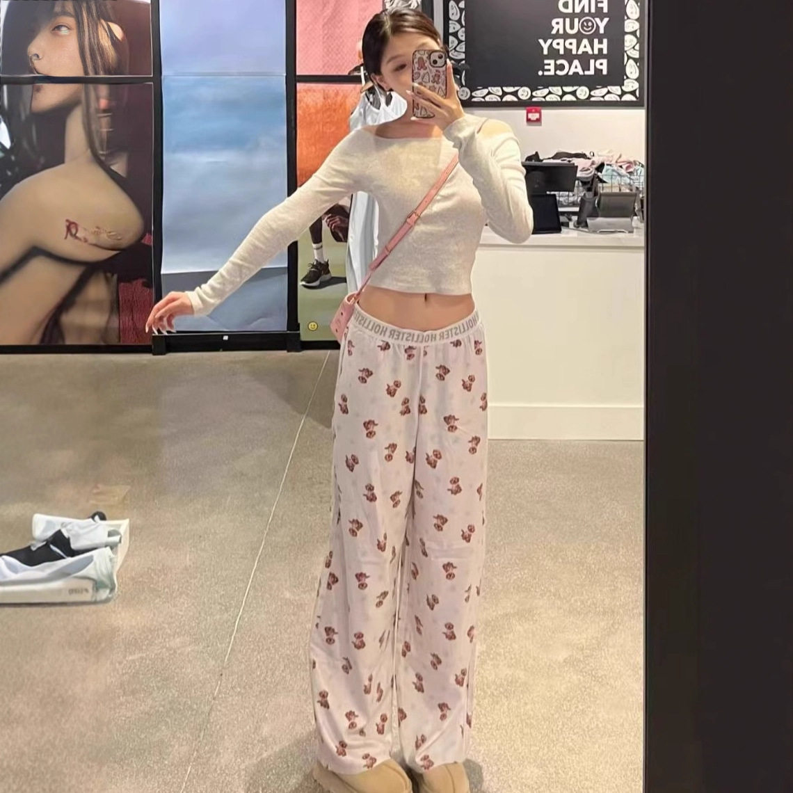 小海鸥慵懒风阔腿裤56
