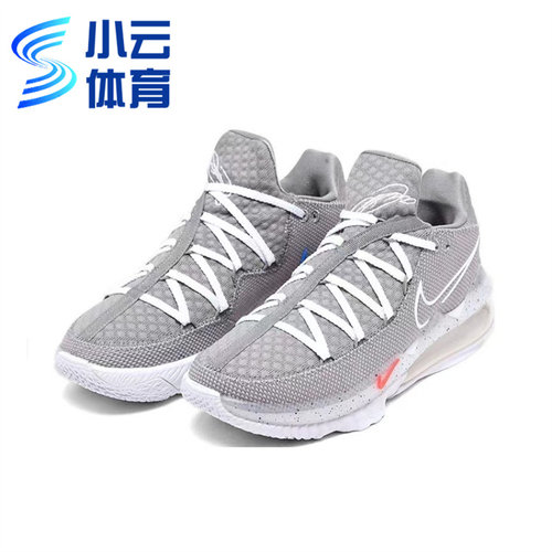 耐克lbj低帮纯白实战篮球鞋