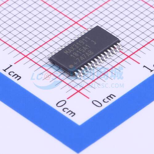 MAX31911AUI+ TSSOP-28-EP ADC/DAC-专用型 全新原装美信 元器件B