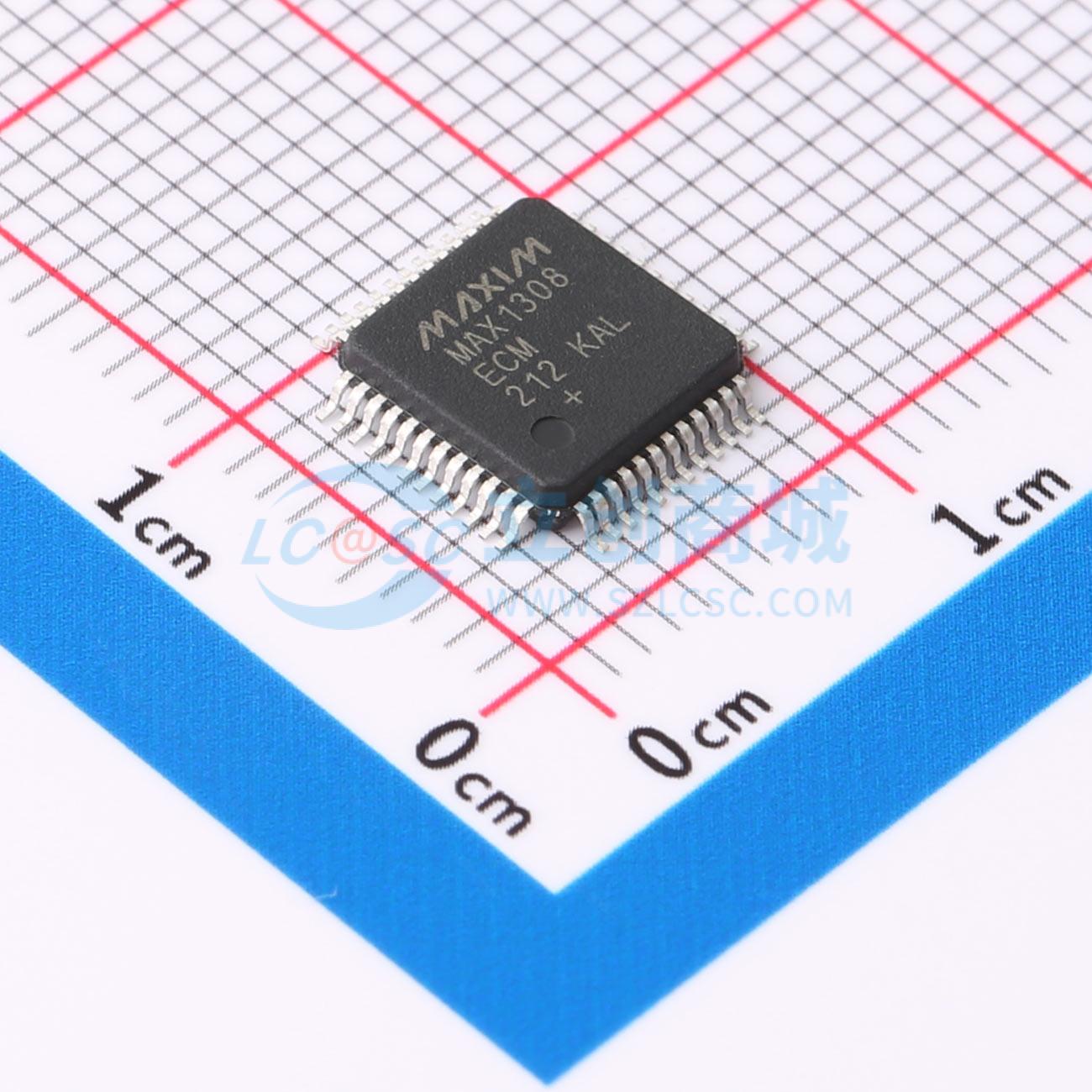 MAX1308ECM+ LQFP-48(7x7) 模数转换芯片ADC 全新原装美信 元器件