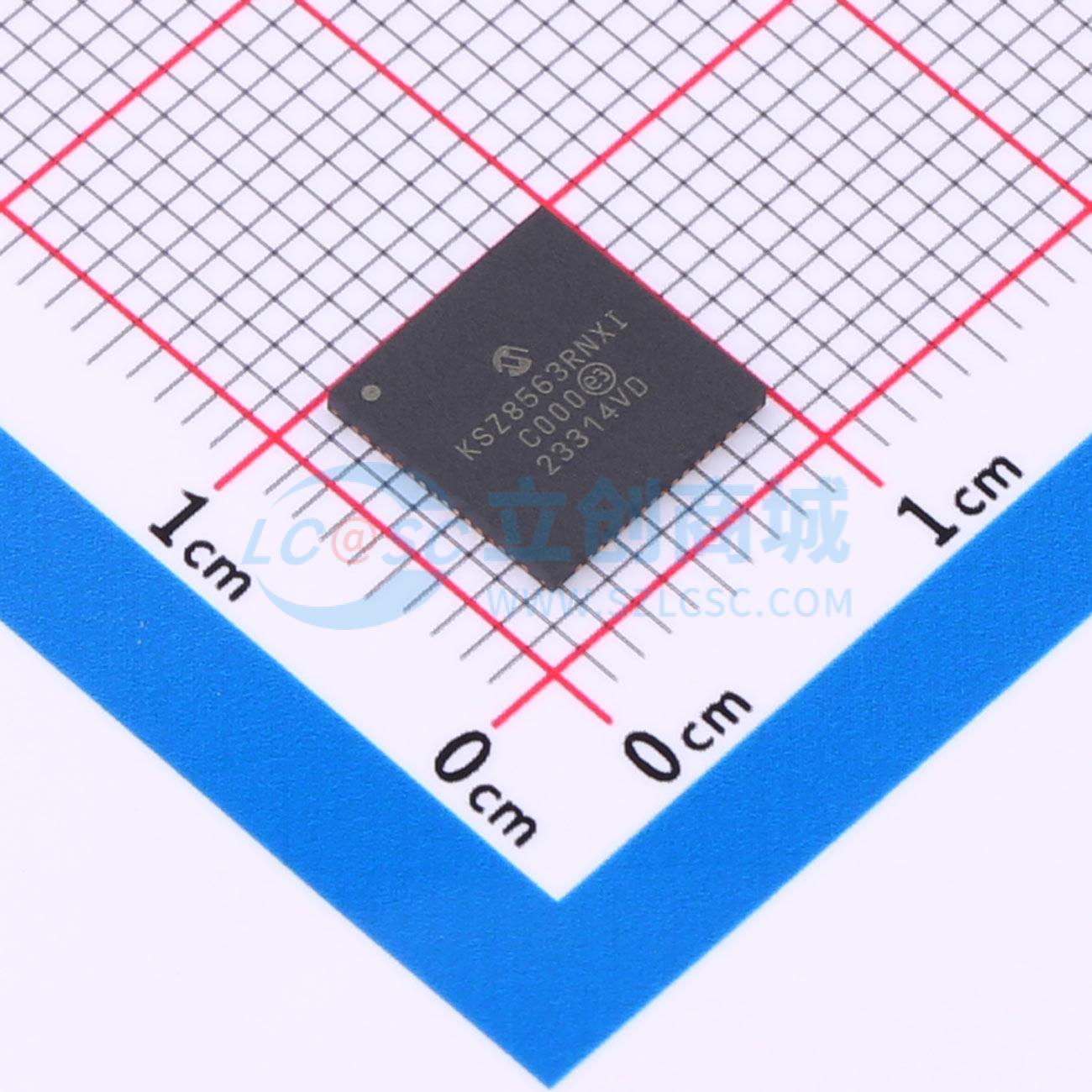 KSZ8563RNXI QFN-64-EP(8x8) 以太网收发器 全新原装 元器件BOM配