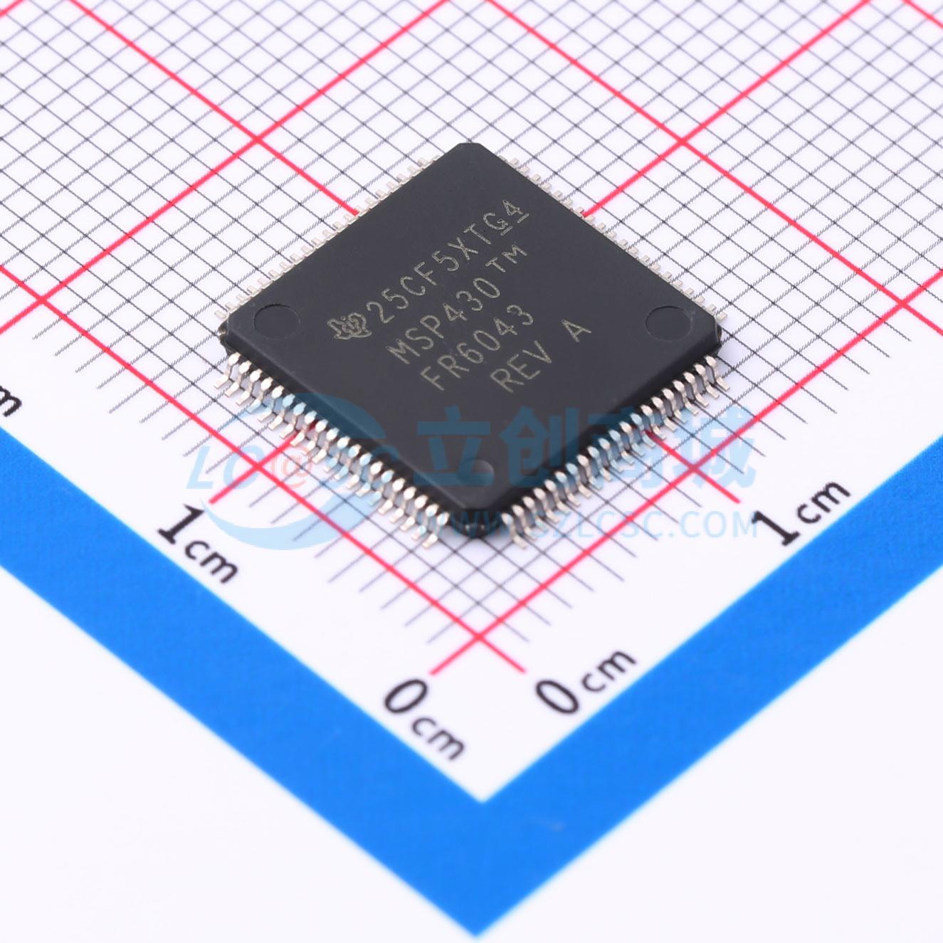 MSP430FR6043IPNR LQFP-80(12x12) 单片机(MCU/MPU/SOC)TI (德州