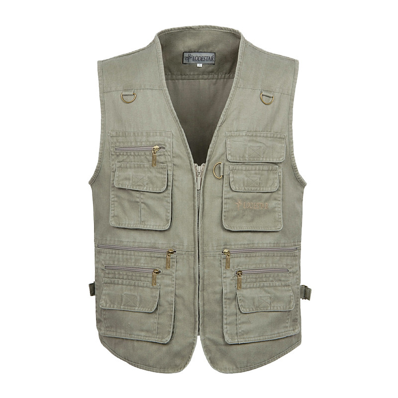 中老年马甲男士春秋款纯棉宽松加肥大码多口袋坎肩胖子300斤肥佬,男装,背心,淘宝优惠券,粉丝福利购,淘宝优惠卷