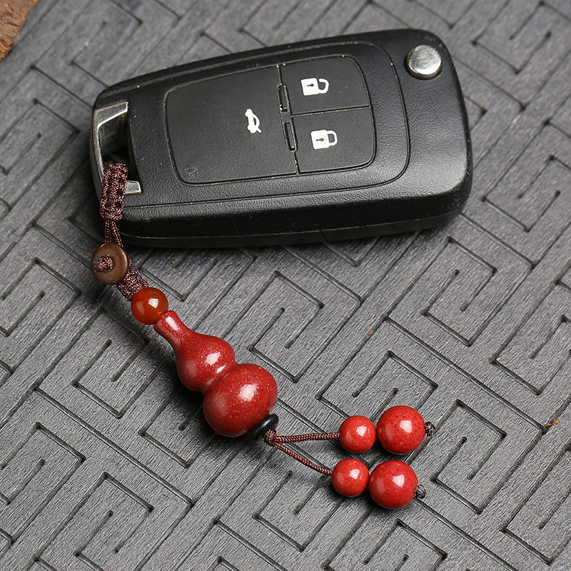 汽车钥匙平安扣挂件女可爱创意葫芦朱砂情侣男士手机包包挂件饰品在类目 汽车/用品/配件/改装, 汽车用品/内饰品, 驾车个人用品, 车用钥匙扣中 - 来自Buy2taobao.com提供专业的淘宝代购服务