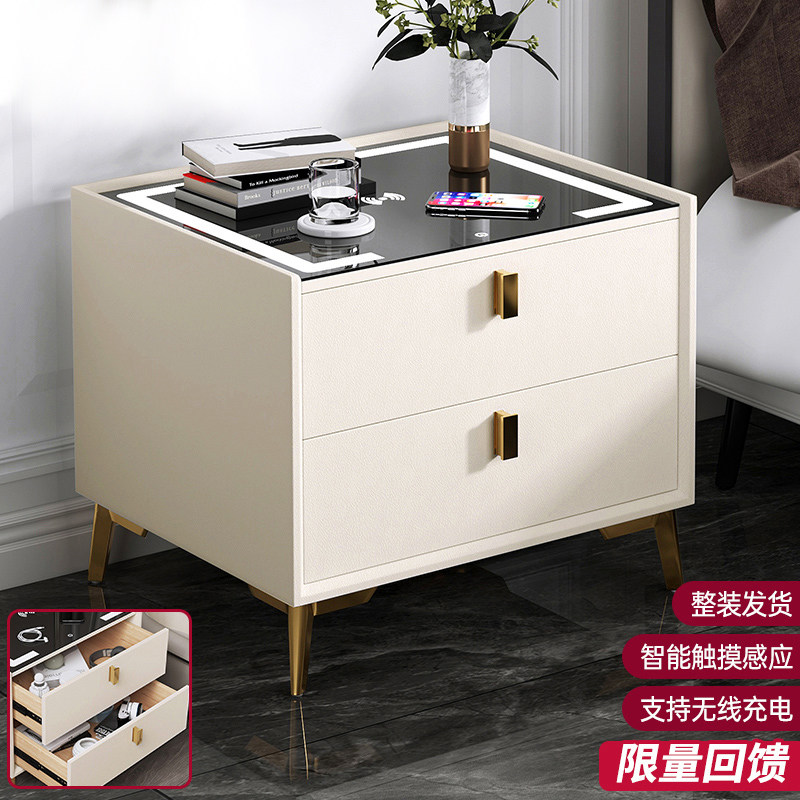 智能床头柜现代简约轻奢卧室简易实木无线可充电多功能床边收纳柜|msdalam kategori perabot kediaman, kabinet, Meja sisi katil - dari Buy2taobao.com untuk memberikan perkhidmatan ejen Taobao profesional membeli