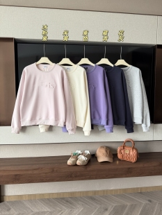 女士春秋款圆领卫衣26新款女装休闲百搭韩版宽松显瘦套头衫上衣