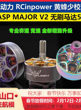 RCinpower致盈动力黄蜂少校二代WASP MAJOR V2无刷马达5英寸电机