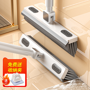 浴室清洁刷卫生间地板刷地刷子长柄地缝刷硬毛刷缝隙刷洗厕所刷子