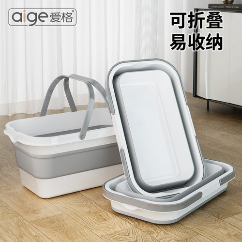 可折叠水桶拖把卖家长方形塑料