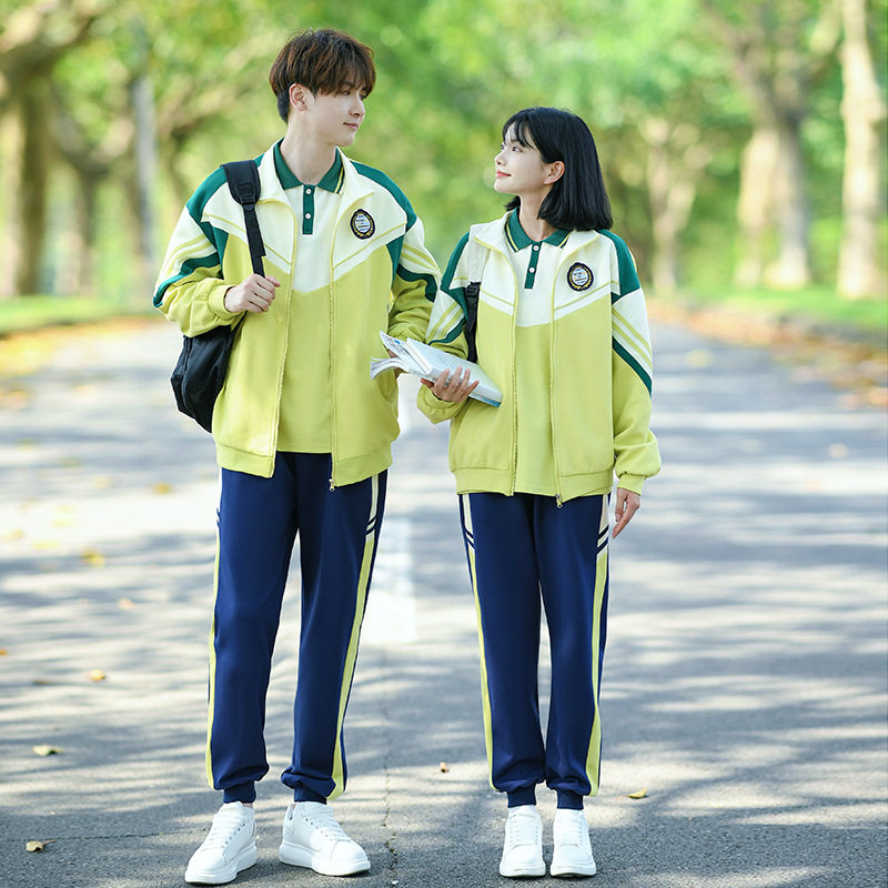 2024出货中 实拍#情侣装秋冬季卫衣外套套装学生班服运动