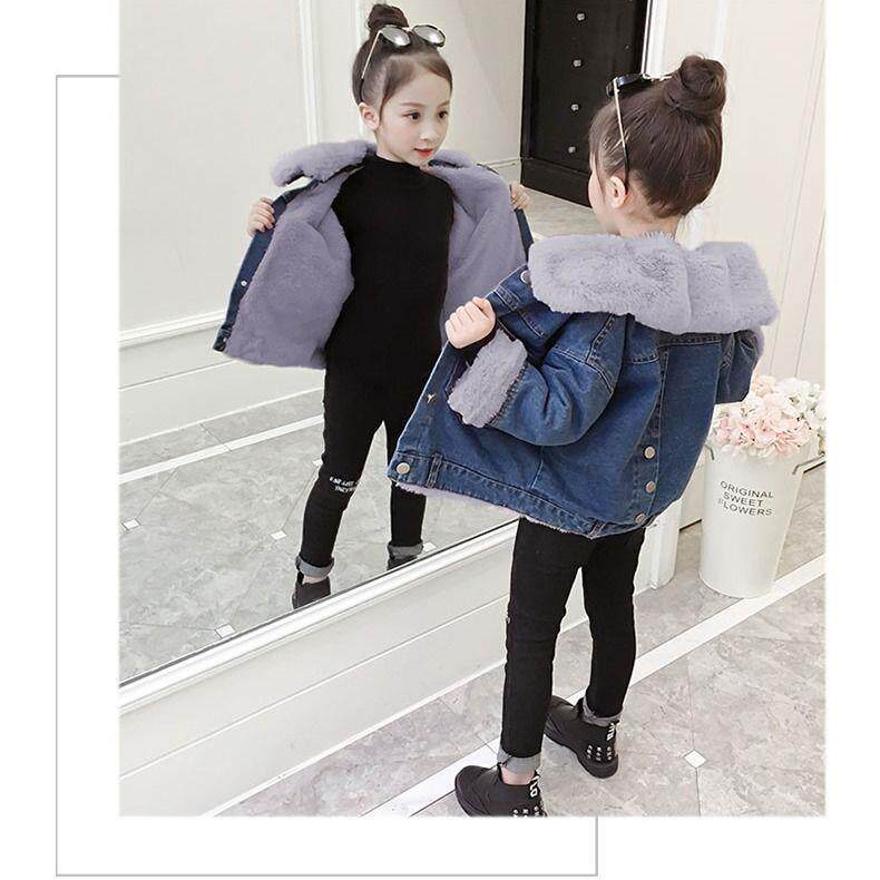 女童牛仔外套秋装2021新款洋气女大童上衣春秋儿童秋款童装