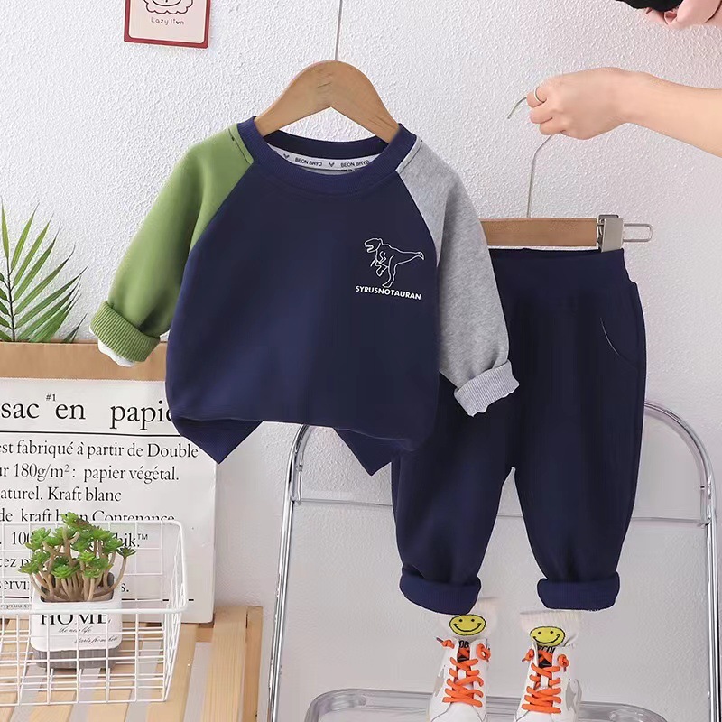 男童秋装卫衣套装2025新款儿童长袖衣服洋气宝宝春秋季休闲两件套