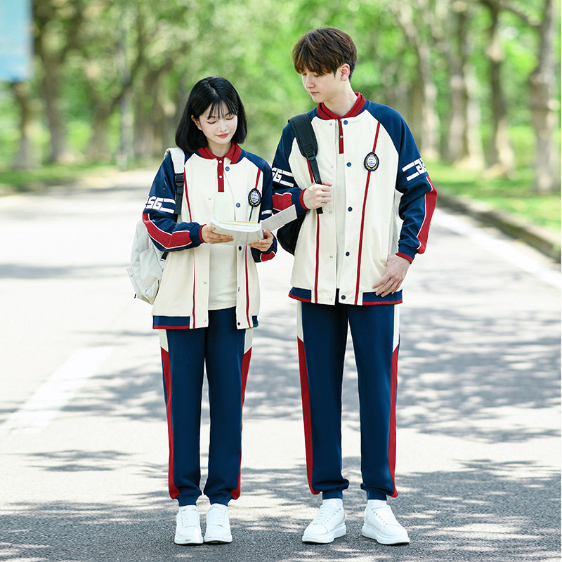 2024出货中 实拍#情侣装秋冬季卫衣外套套装学生班服运动