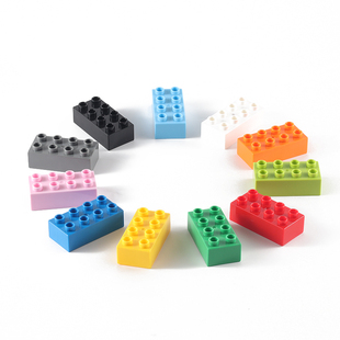 配件 4厚8孔长方形砖散件散装 大颗粒积木墙零件儿童益智拼装 玩具2