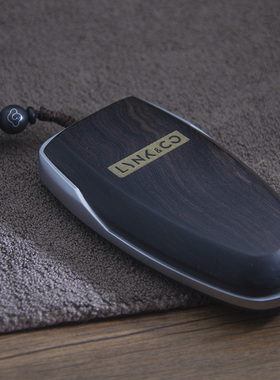 精品黑檀木领克01领克02领克03车用钥匙包壳套摇控器用品装饰改装