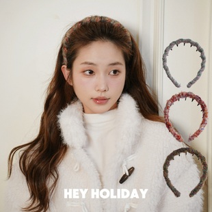 秋冬波浪发箍气质百搭少女发饰时尚简约网红头饰复古彩色韩版甜美