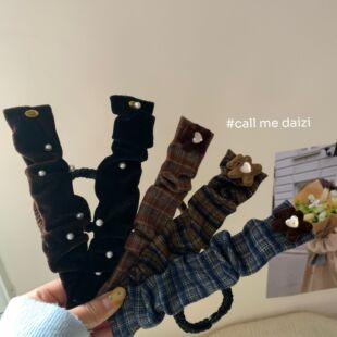 懒人高马尾~新款高弹力发绳皮筋啪啪发圈马尾固定神器