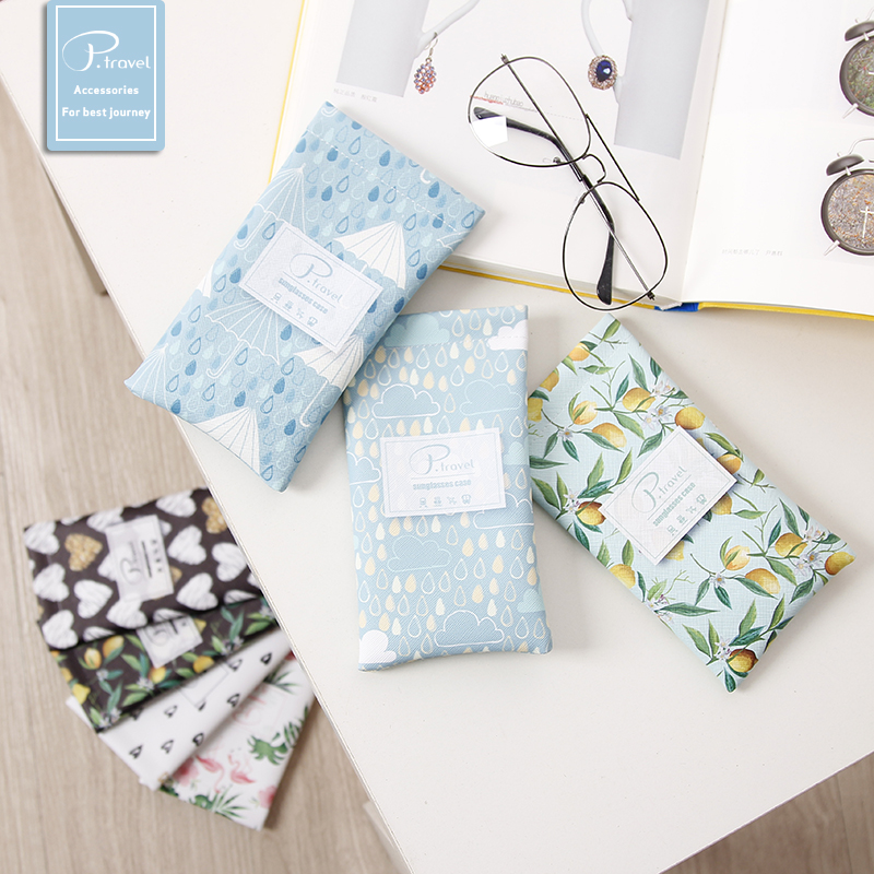 眼镜袋太阳镜袋便携太阳眼镜袋子墨镜收纳包男 女款简约抗压布袋