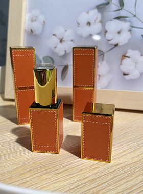 diy口红手工口红管爱玛橙色磁扣口红管爆款质量吧嗒款式12.1口径