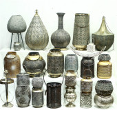 做旧烛台摆件 饰镂空铁艺灯笼风灯美式 孤品大集合 外贸复古花园装