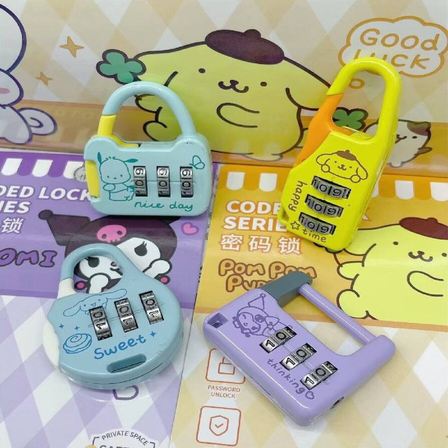 三丽鸥密码锁高颜值学生版防盗锁
