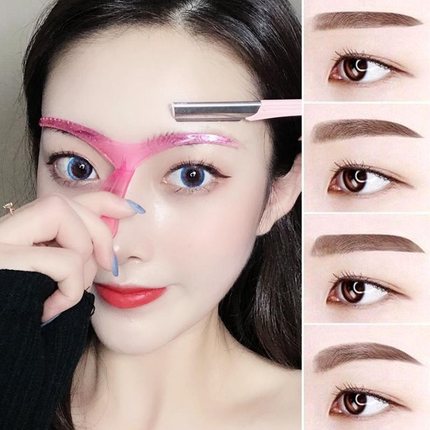 修眉神器定眉型修l眉型神器初学者女懒人修眉卡眉形模型定位眉形