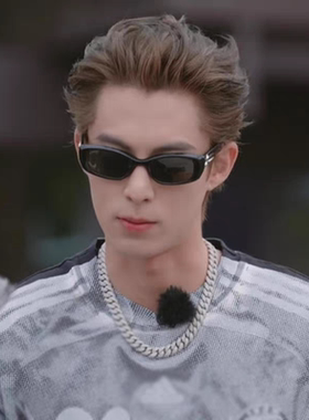 亲爱的客栈2026王鹤棣同款项链男士钛钢麻花链古巴链欧美嘻哈饰品