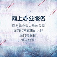 网上办公服务面向无办公人员的公司忙不过来的人群电脑盲懒人助理